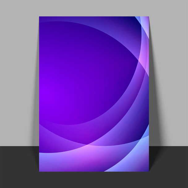 Purple Flyer muotoilu abstrakteja aaltoja
. - Vektori, kuva