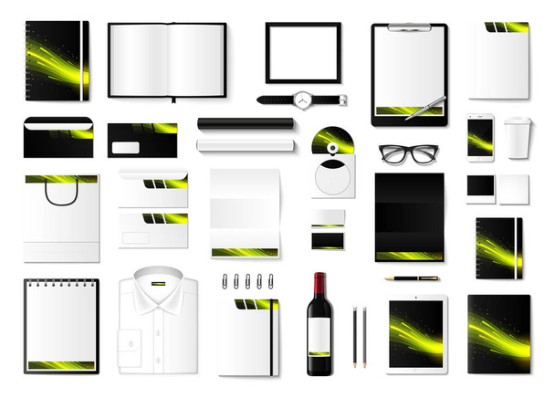 Set of mock-ups of corporate style. - Vector, Image
