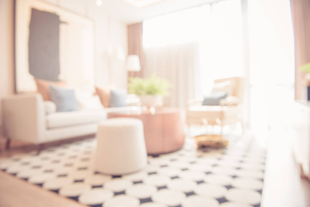 blur image of modern living room - Foto, Bild