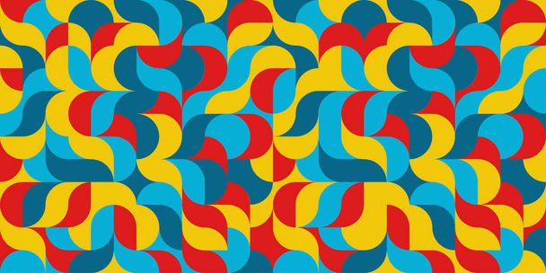 Colorful rectangular geometric background - Vector, Image