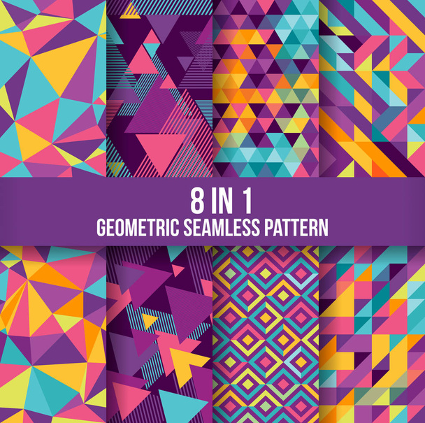 geometrische nahtlose Muster Hintergrund - Vektor, Bild