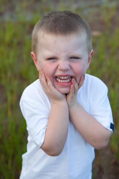 Sweet little boy smiling - Photo, Image