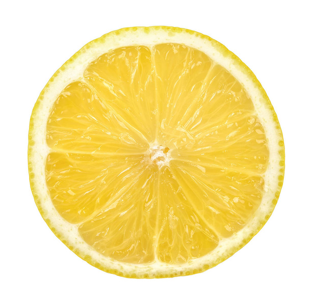 Mitad de limón aislado sobre el fondo blanco
 - Foto, Imagen