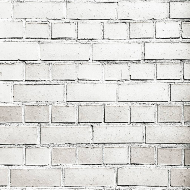Brick wall texture. Biały cegła mur tła. Biały mur do projektowania wewnętrzne lub zewnętrzne z miejsca kopiowania tekstu lub obrazu. - Zdjęcie, obraz