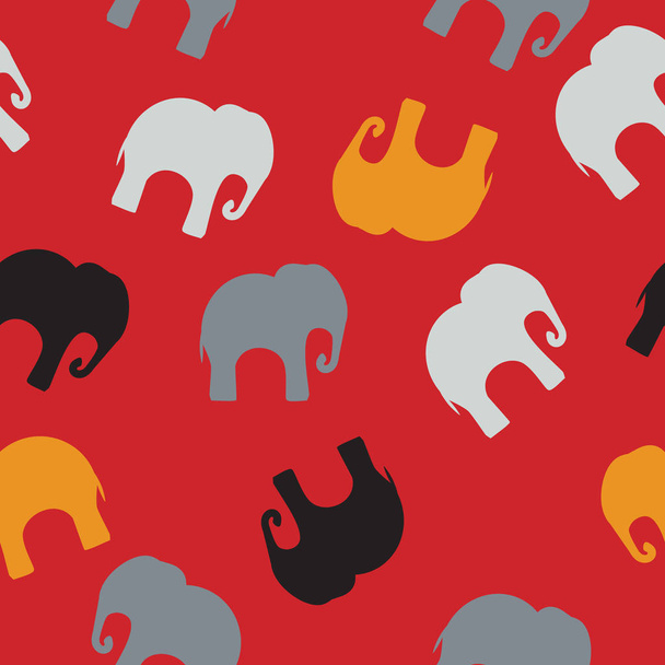 Patrón sin costuras con elefantes coloridos para textiles, cubierta de libro, embalaje
. - Foto, imagen