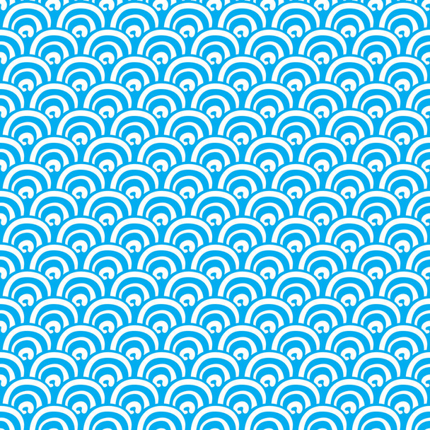 seigaiha tradicional japonés patrón de onda oceánica
 - Vector, imagen