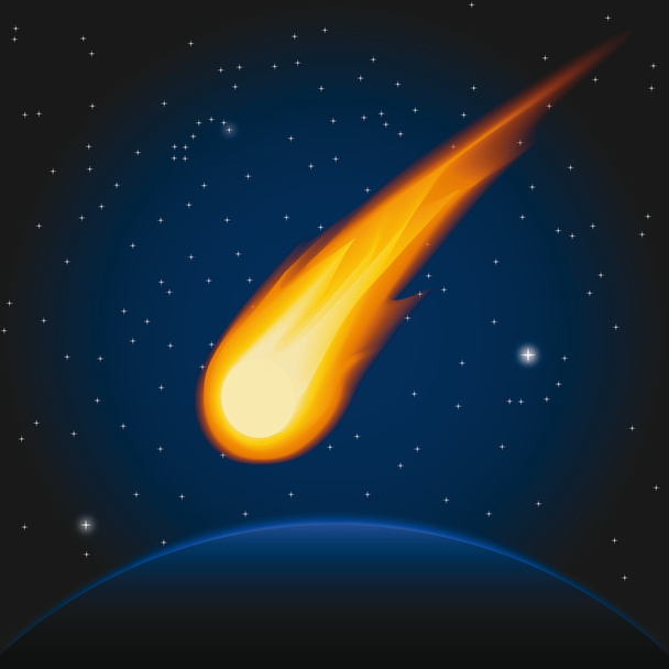 падіння астероїда
 - Вектор, зображення