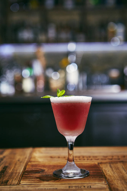 Cocktail with vodka on bar - Fotó, kép