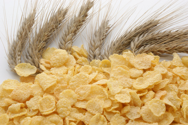 Copos de maíz y cereales
 - Foto, Imagen