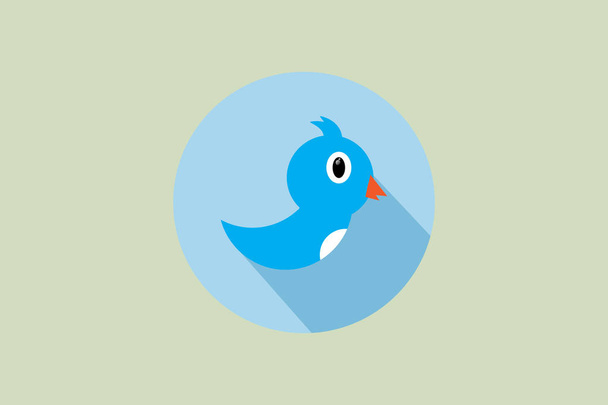 Twitter icon vectorillustratie - Vector, afbeelding