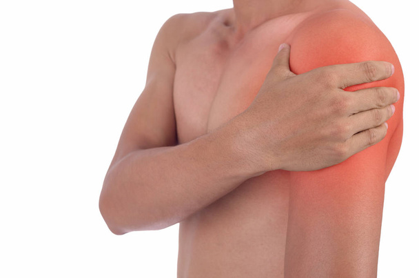 Man having shoulder joint pain - Photo, Image
