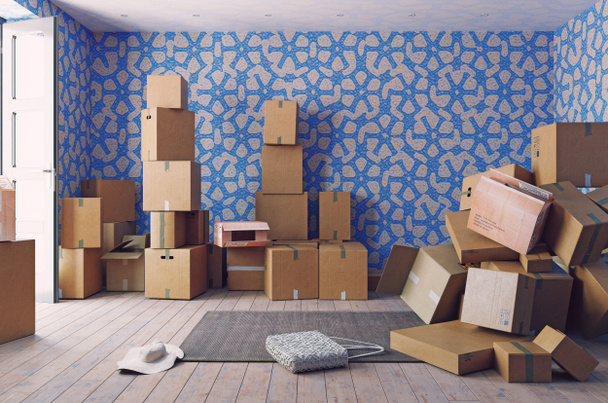 heap of the cardboard boxes - Photo, Image