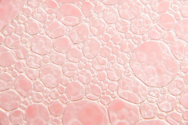 Roze bubbels textuur in close-up - Foto, afbeelding
