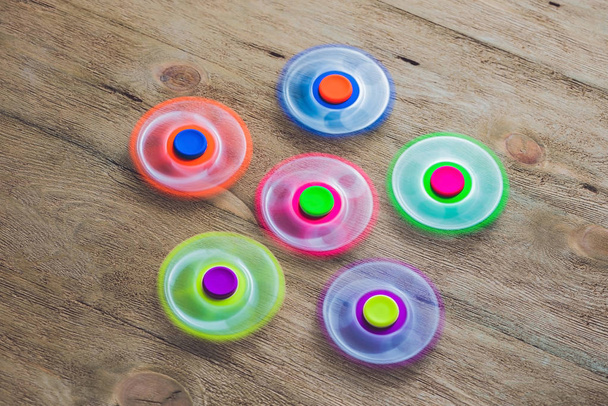 Colored fidget spinners - Photo, image
