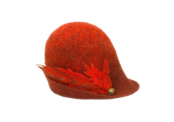 Sombrero retro rojo femenino
 - Foto, Imagen