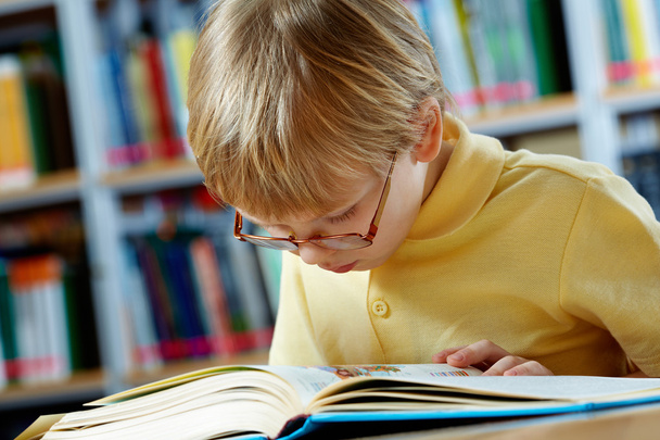 jongen lezen - Foto, afbeelding