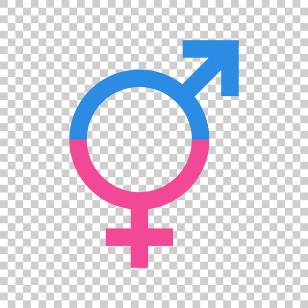 Εικονίδιο διάνυσμα σύμβολο ισότητας φύλου. Άνδρες και woomen ισούται με εικονίδιο έννοια - Διάνυσμα, εικόνα