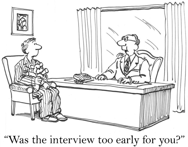 A entrevista foi muito cedo para ti?
 - Foto, Imagem