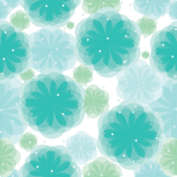 Vector seamless pattern of flowers - Вектор,изображение