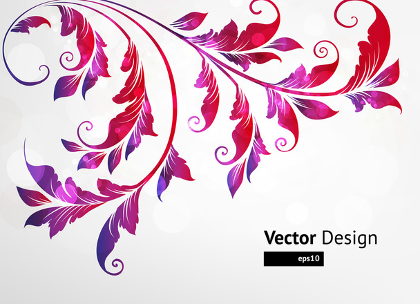 Floral Background - Vector, imagen