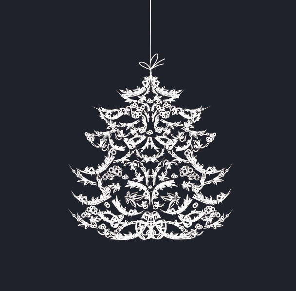 Christmas tree - Διάνυσμα, εικόνα