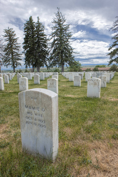 Cemitério em Little Bighorn
. - Foto, Imagem