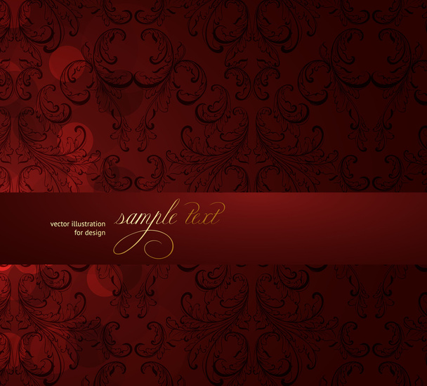 Seamless Wallpaper, Vector Background, Silk, Red - Vector, Image