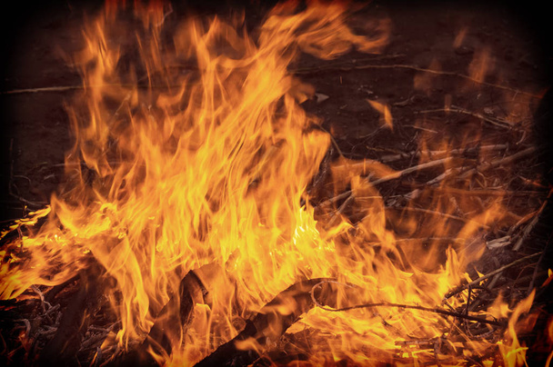 огненная фактура пламени - Фото, изображение