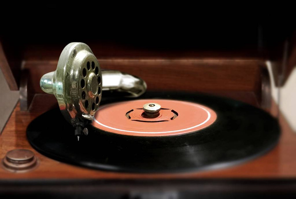 Vintage vinyl record player - Photo, Image