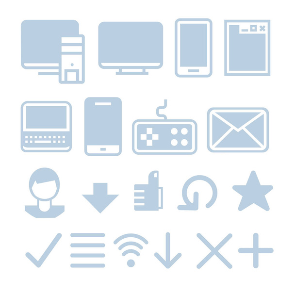 Internet technológiák ikon készlet - Vektor, kép