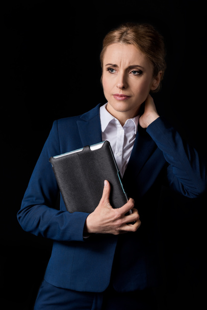 mature businesswoman with digital tablet - Foto, Imagen