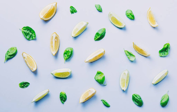 cut lemons and limes - Photo, Image