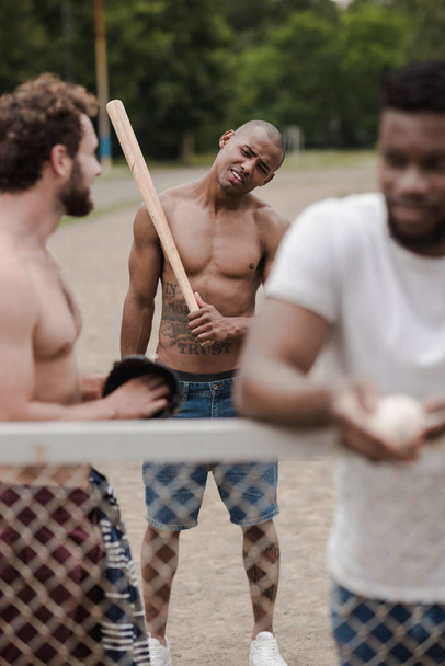 multiethnic baseball players - 写真・画像