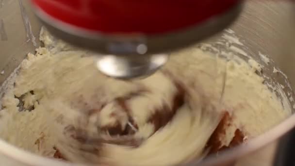 Making cream in mixer, blender - Кадры, видео