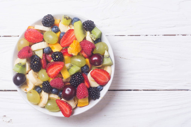 Fruit and berries salad  - Фото, зображення