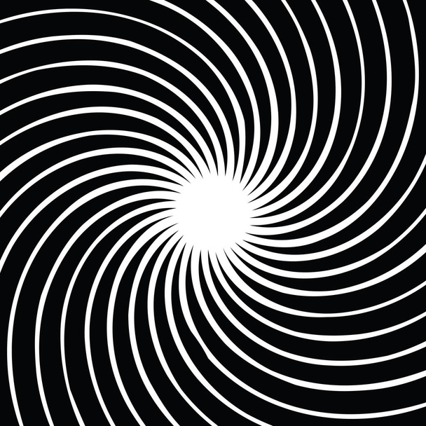 Spiral background. Vector illustration. Circular, radiating abstract shape pattern. - Vector, Image