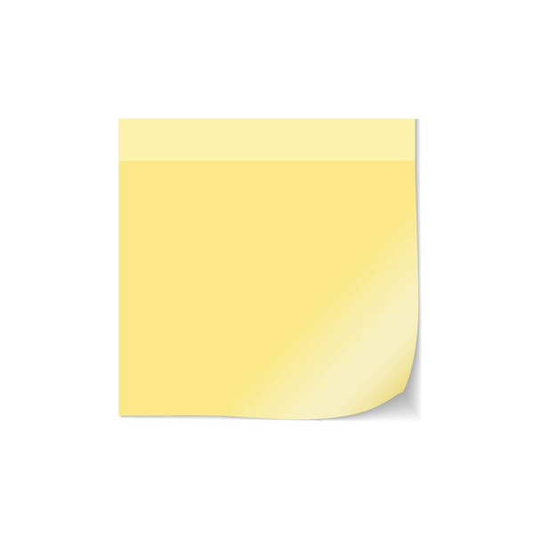 Note post vector. Curled paper post note - Vector, Image