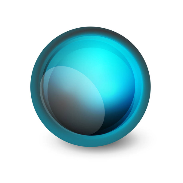 Glass sphere, futuristic abstract element - Vecteur, image