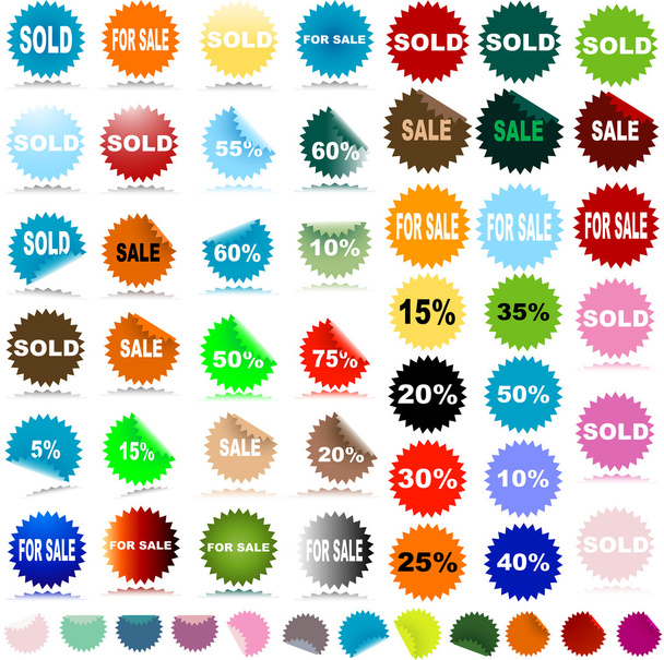 Sale stickers - Фото, изображение