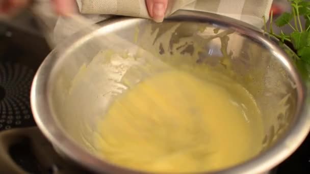 Homemade mayo tartar sauce footage - Materiaali, video