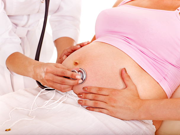 Mulher grávida com médico
 . - Foto, Imagem
