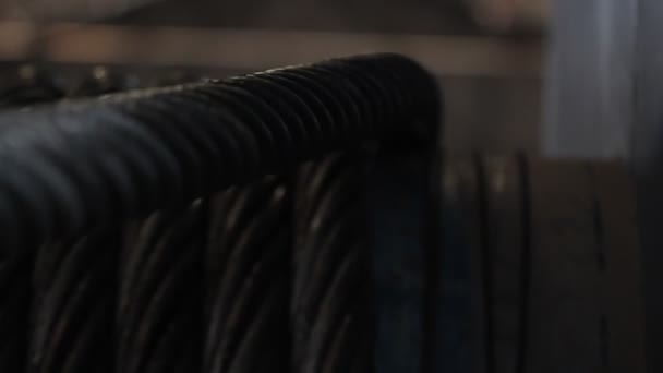industrial steel cable - Záběry, video