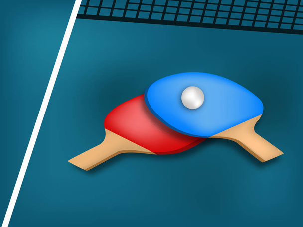 Illustrazione dello sport al coperto Ping pong sfondo
 - Vettoriali, immagini