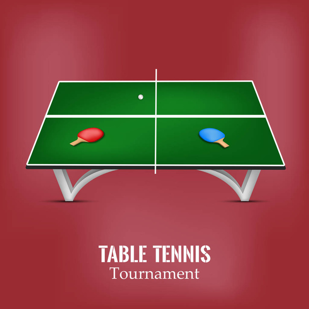 Illustration du sport d'intérieur Fond de tennis de table
 - Vecteur, image