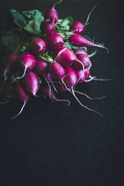 fresh bio garden radish - Fotoğraf, Görsel