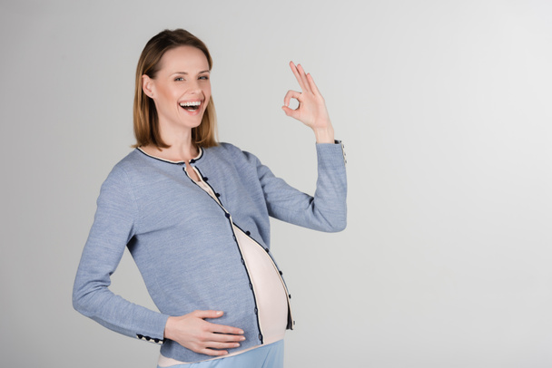 Portret kobiety w ciąży - Zdjęcie, obraz