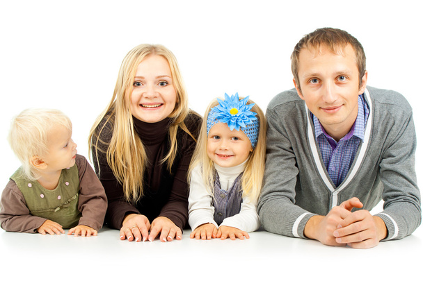 Happy family with children - Foto, Imagem