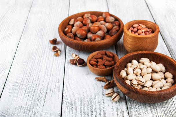 Bowls with nuts  - Φωτογραφία, εικόνα