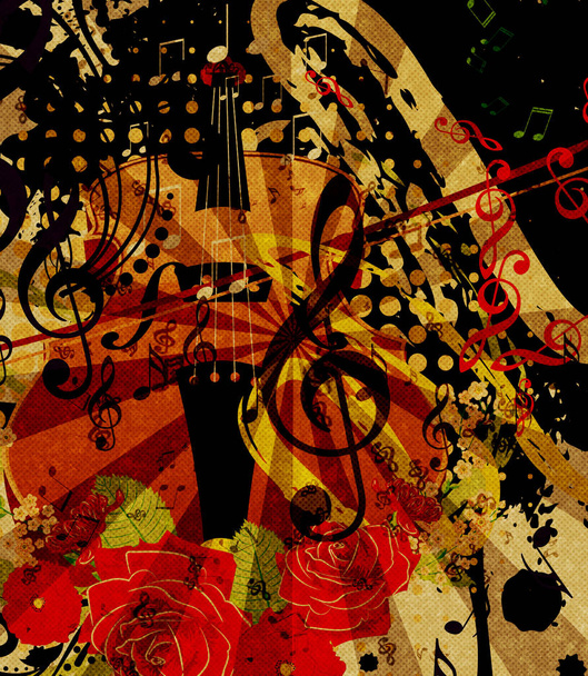 Винтажный скрипичный фон
 - Фото, изображение
