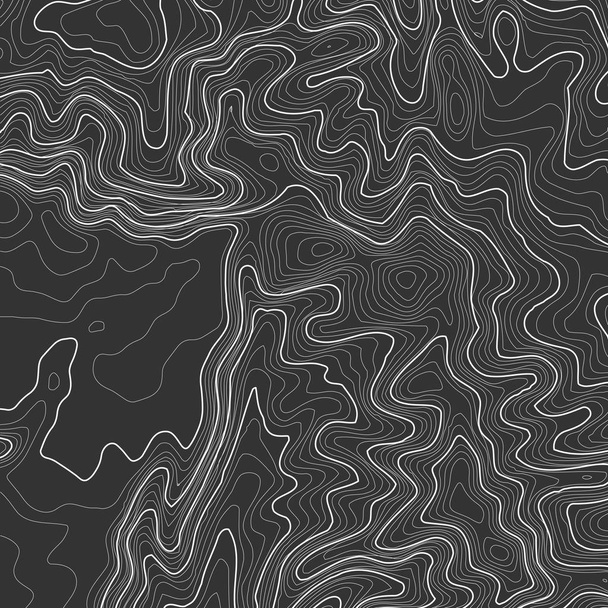 Topographic map background with space for copy . Line topography map contour background , geographic grid abstract vector illustration . Mountain hiking trail over terrain . - Vettoriali, immagini